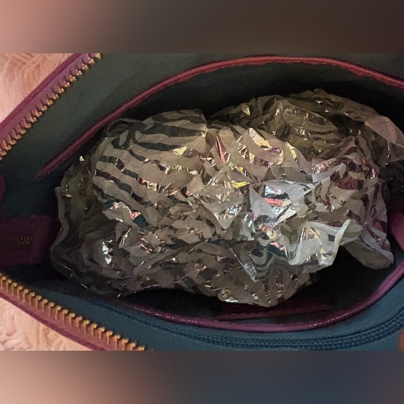 Dooney & Bourke Orchid Patent Leather Shoulder Bag - Picture 6 of 8